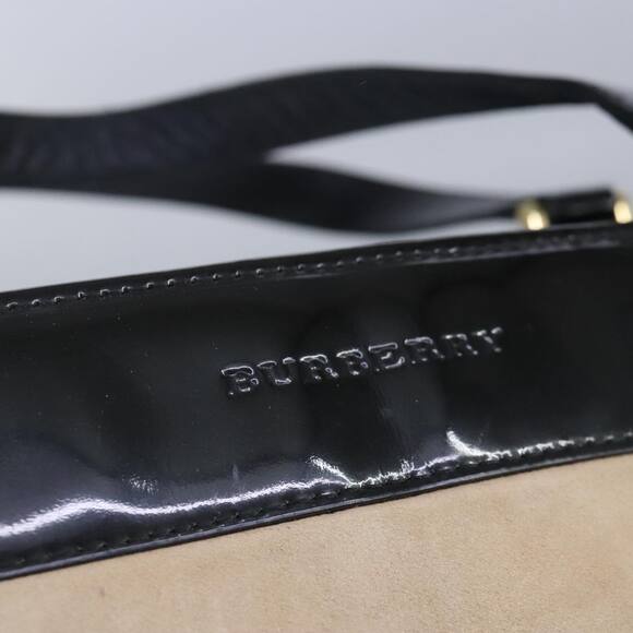 Burberry Hand Bag Wool Beige Gold - Picture 14 of 16